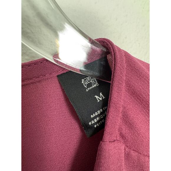 Scotch & Soda Mauve Blouse Womens Medium Pink Wrap Front Elegant Work Feminine - Picture 15 of 16